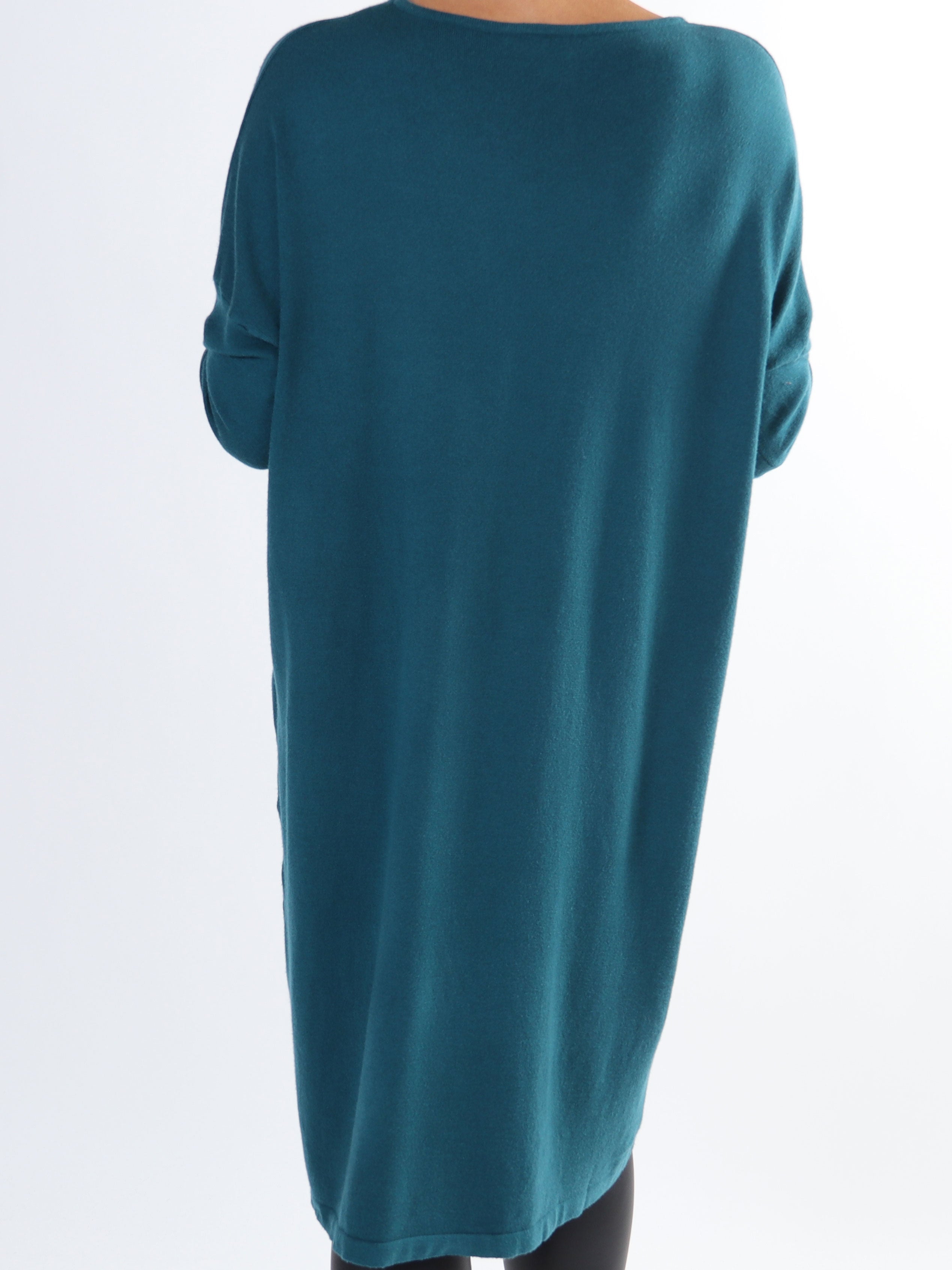 Amilie - Mjuk plus size klänning med blommigt tryck